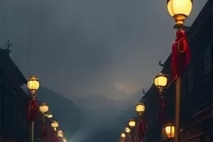 整齐排列的居民楼外墙与晾衣杆